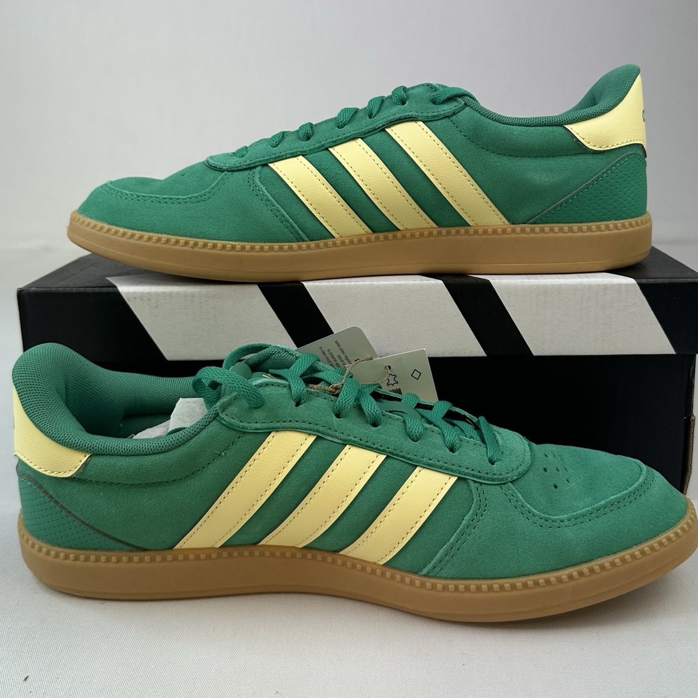 Adidas Breaknet Sleek Sneakers Women's Sz 10'Green Yellow JS5035 Cloud Foam